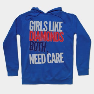 girls like diamonds Hoodie